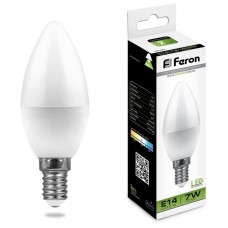 Лампа светодиодная Feron LB-97 C37 E14 7W 4000К 25476