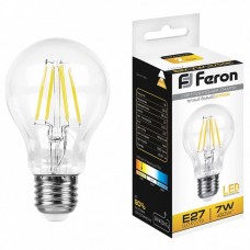 Лампа светодиодная филамен Feron LB-57 A60 E27 7W 2700К 25569