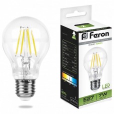 Лампа светодиодная филамен Feron LB-57 A60 E27 7W 4000К 25570