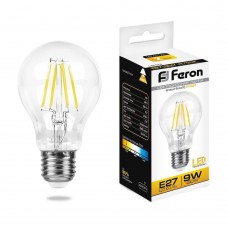 Лампа светодиодная филамен Feron LB-63 A60 E27 9W 2700К 25631