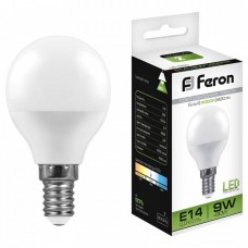 Лампа светодиодная Feron LB-550 G45 E14 9W 4000К
