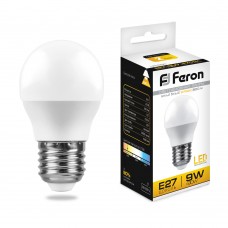 Светодиодная лампа Feron LB-550 G45 E27 9W 2700К