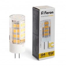 Лампа светодиодная Feron LB-432 G4 5W 220V 2700К 25860