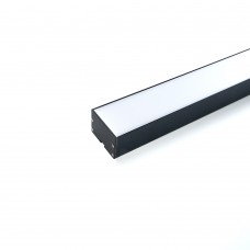 Профиль для светодиодной ленты "Линии света" Feron CAB257 накладной 2м черный 10370